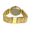 LADIES OVAL FACE GOLD ANALOG WATCH