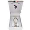 LADIES OVAL FACE SILVER ANALOG WATCH