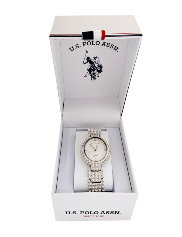 LADIES OVAL FACE SILVER ANALOG WATCH