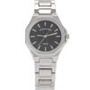 LADIES CLASSIC BLACK AND SILVER LINK WATCH