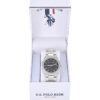LADIES CLASSIC BLACK AND SILVER LINK WATCH