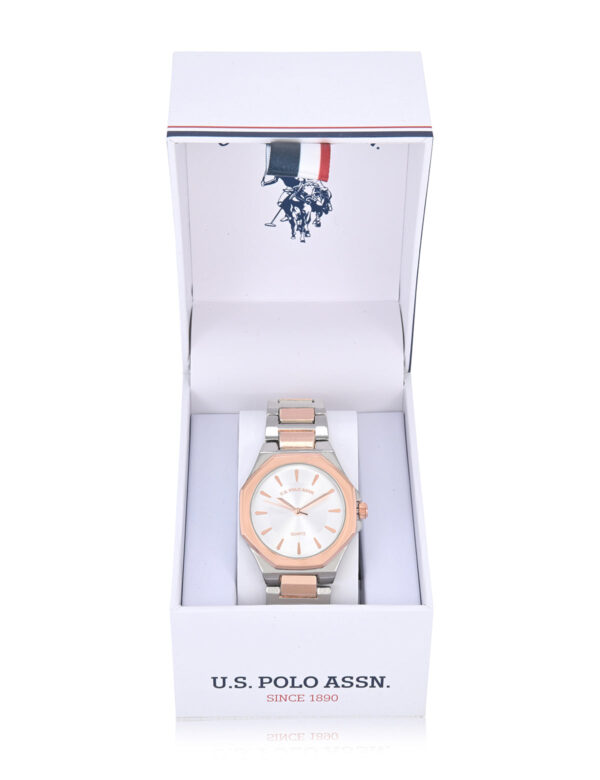 LADIES TWO TONE LINK ANALOG WATCH