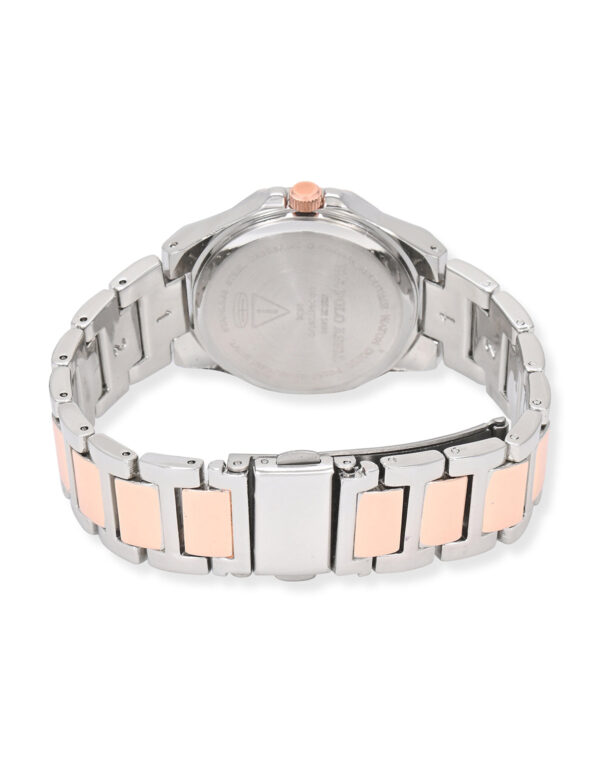 LADIES TWO TONE LINK ANALOG WATCH