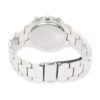 LADIES EMBELLISHED SILVER LINK WATCH WITH MINT FACE