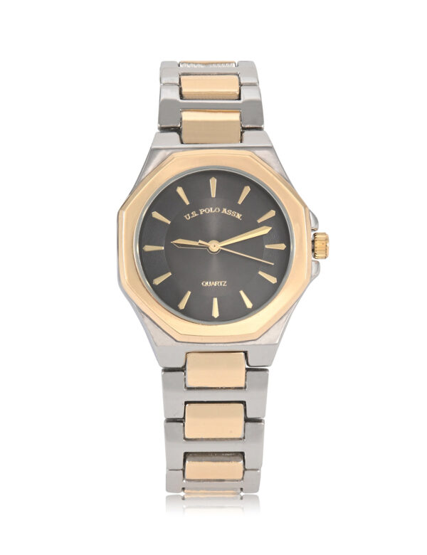 LADIES TWO TONE LINK ANALOG WATCH