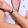LADIES BLUE STRAP WATCH